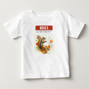 Fall / Autumn Vibes Squirrel - Birthday T-shirt