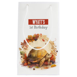 Fall / Autumn vibes Tortoise - Birthday Party - Small Gift Bag