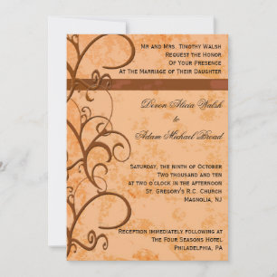 Fall/Autumn Wedding Invitation