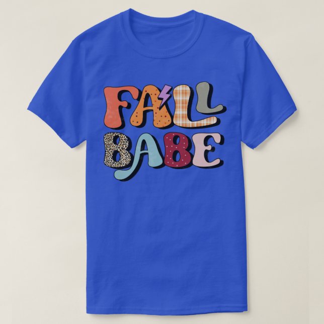 Fall Babe Autumn Girly Womens Gifts Cool T-Shirt (Design Front)