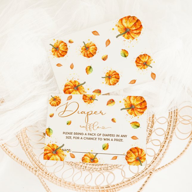 Fall Baby Shower Diaper Raffle Enclosure Card (Creator Uploaded)