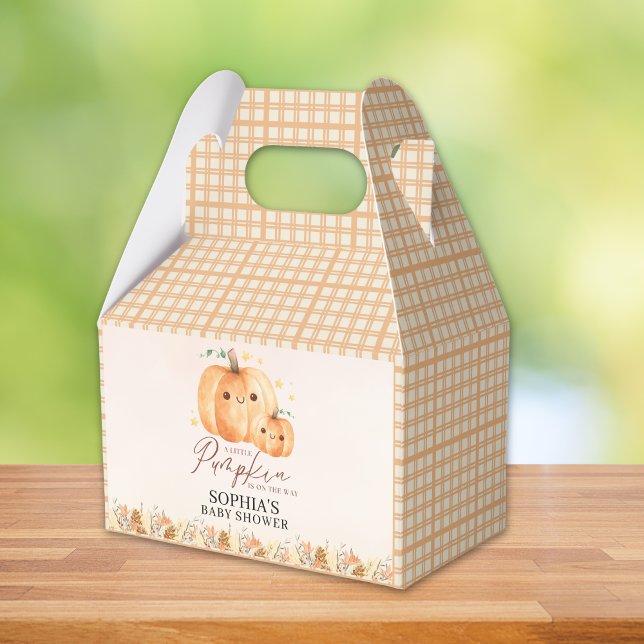Fall Baby Shower Favor - "A Little Pumpkin  Favor Box (Creator Uploaded)