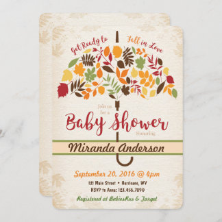 Fall Baby Shower Invitation