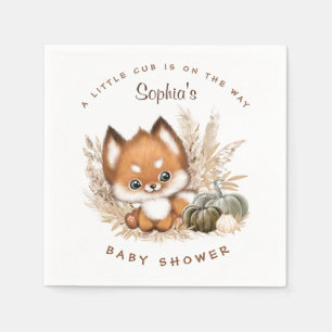 Fall Baby Shower Paper & Party Napkins