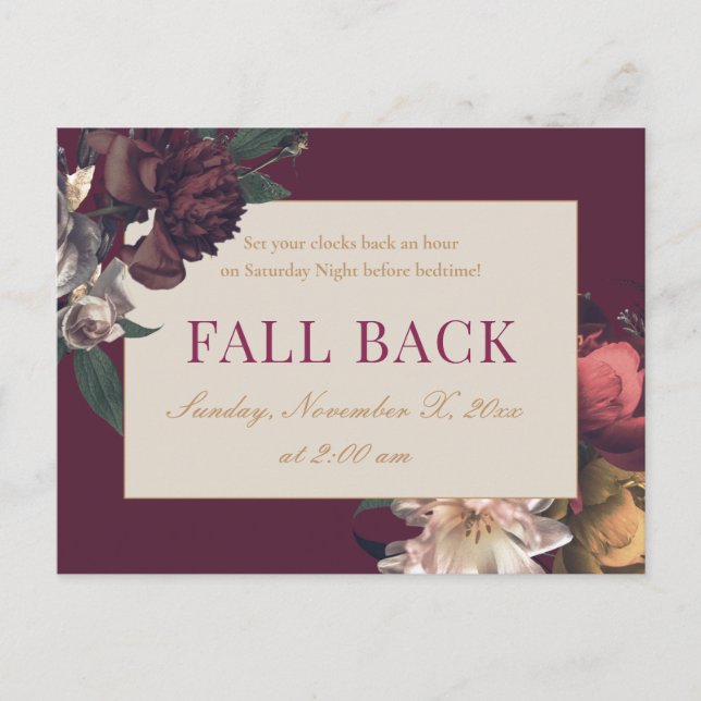 Fall Back Business Realtor Mailer Postcard (Front)