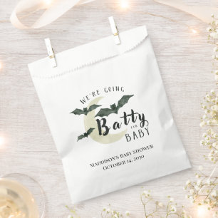 Fall Batty for Baby Bat Halloween Baby Shower Favour Bag