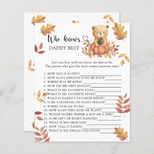 Fall bear - Who knows Daddy best game