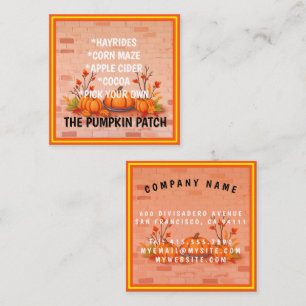 Fall Beautiful Popular Happy Thanksgiving Square Business Card