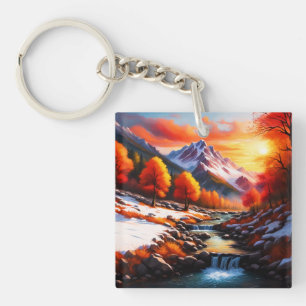 Fall becomes Winter Keychain