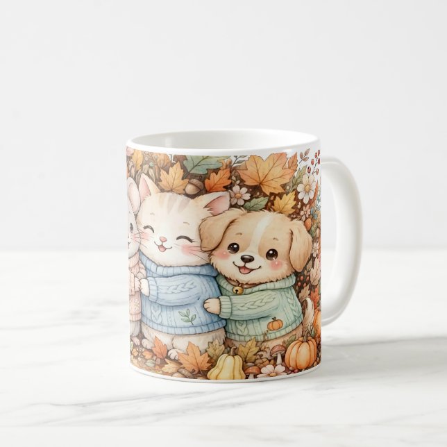 Fall Best Friends Animals Mug (Front Right)