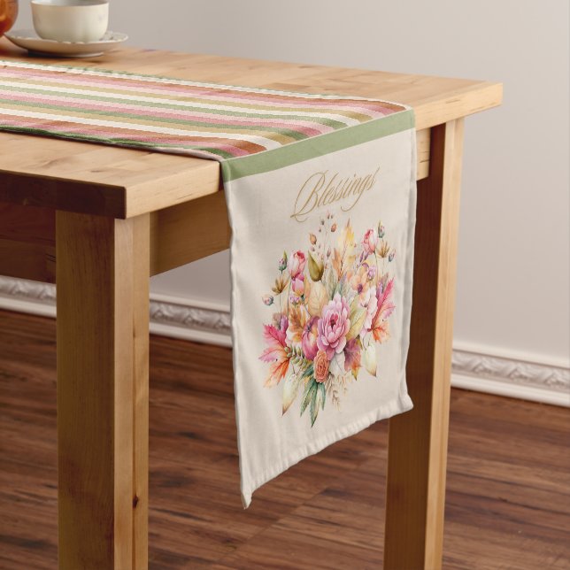 Fall Blessings Autumn Romance Table Runner (In Situ)