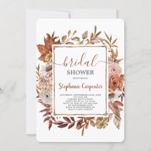 Fall Boho Bridal Shower Invitation