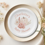 Fall Boho Pumpkin Watercolor Floral Baby Shower Paper Plate<br><div class="desc">Fall Boho Pumpkin Watercolor Floral Baby Shower Paper Plates. Check out the whole collection with this "A little pumpkin is on her way" theme.</div>