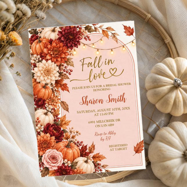 Fall Boho Rustic Bridal Shower invitation (Creator Uploaded)