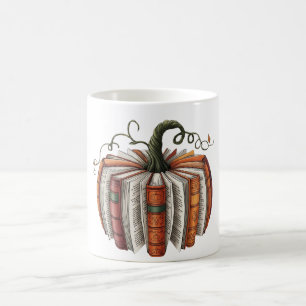 Fall Book Pumpkin, Autumn Cozy Pumpkin Season Coffee Mug