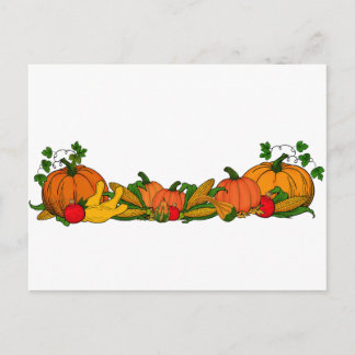 fall border postcard