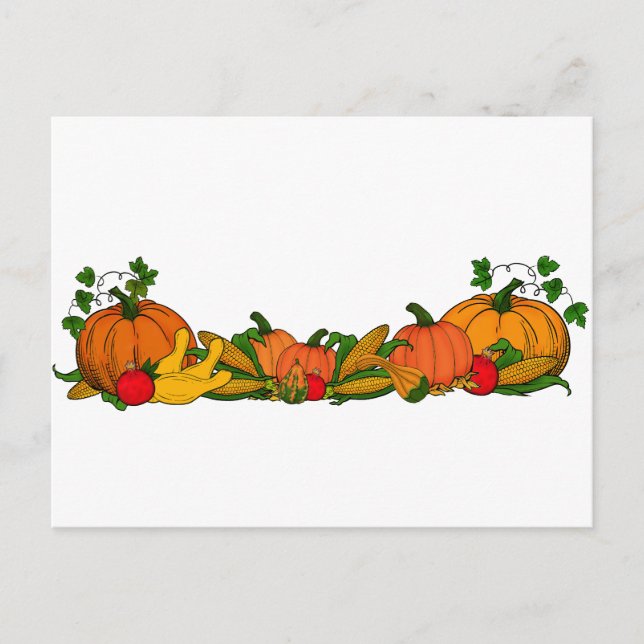 fall border postcard (Front)