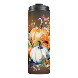Fall Botanical Pumpkins Thermal Tumbler