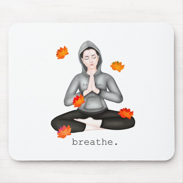 fall. breathe mouse pad (Front)