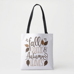Fall Breeze Autumn Leaves Tote Bag