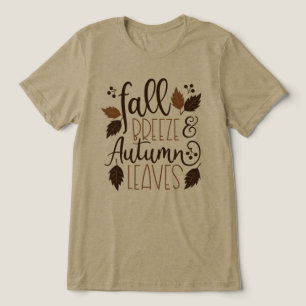 Fall Breeze Autumn Leaves Tri-Blend Shirt