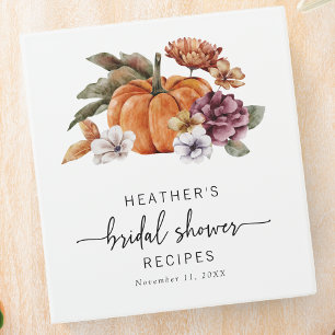 Fall Bridal Shower Binder