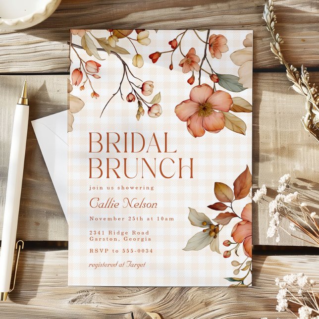 Fall Bridal Shower Brunch Invitation (Creator Uploaded)