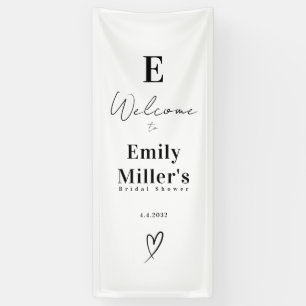 Fall Bridal Shower Linen Sign, Fabric Wedding Banner
