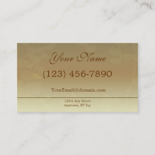 Fall Brown Business Card