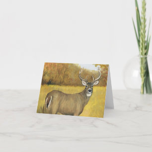 Fall Buck Art Notecard