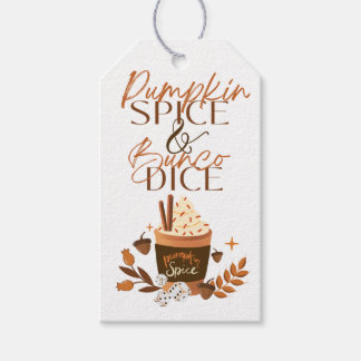 Fall Bunco Gift Tag - Pumpkin Spice Thank you Tag