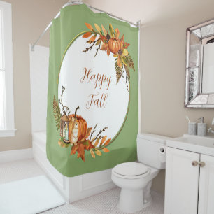 Fall bunny and pumpkins with customizable text