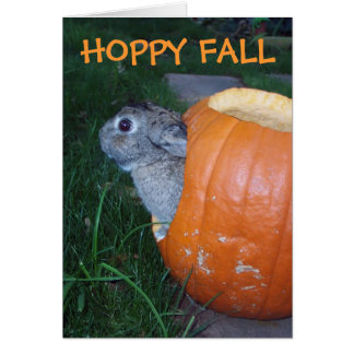 FALL BUNNY CARD