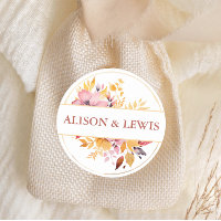 Fall Burgundy Foliage Wedding 