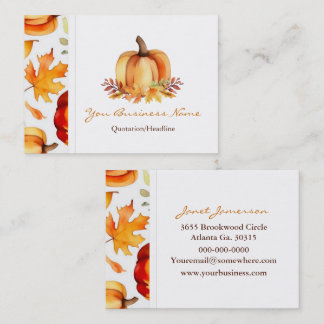 Fall Business Card