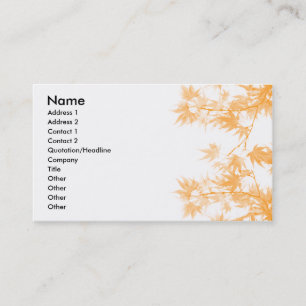 Fall Business Card