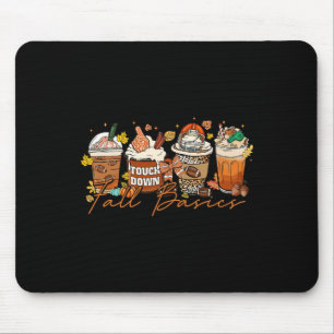 Fall Bysics Thanksgiving Footbyll Fall Coffee Pump Mouse Pad