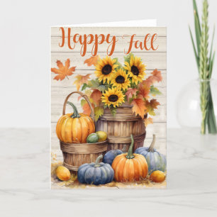 Fall Card, Fall Season Card, Fall, seasonal card,  Holiday Card