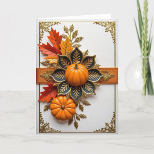 Fall Card, Happy Fall Card, Autumn Card,Halloween Holiday Card