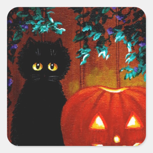 Fall Cat Stickers Creationarts (Front)