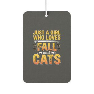 Fall Cats Girl Halloween Design_1 Air Freshener