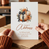Fall  Change of Address  | Moving Announcement