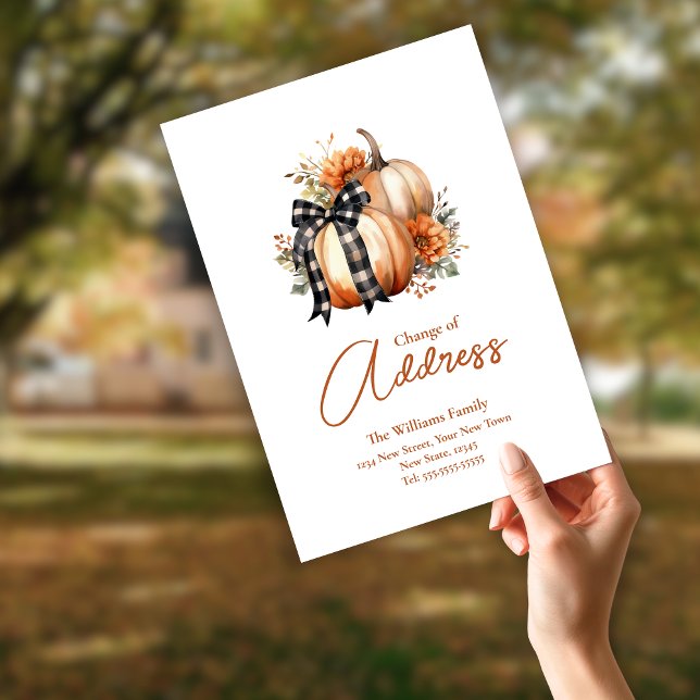 Fall  Change of Address  | Moving Announcement Postcard (Creator Uploaded)