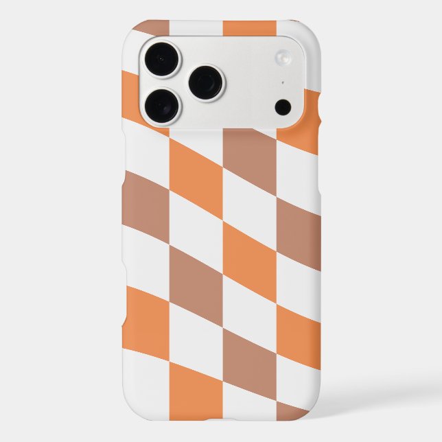 Fall Checker Pattern iPhone 17 Pro Max Case (Verso)