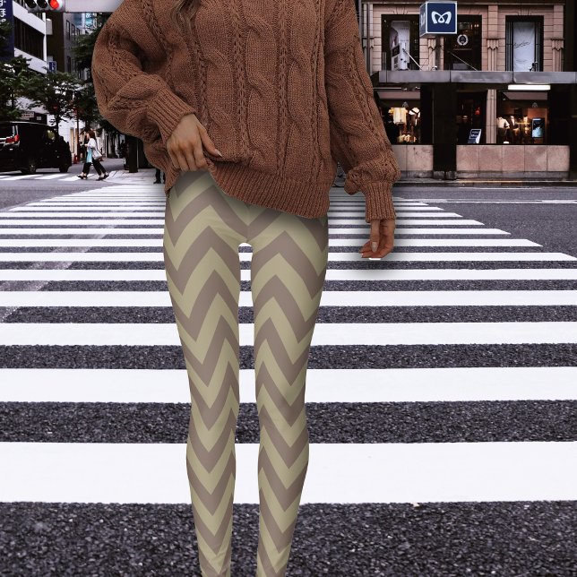 Fall Chevron Pattern Leggings (Creator Uploaded)