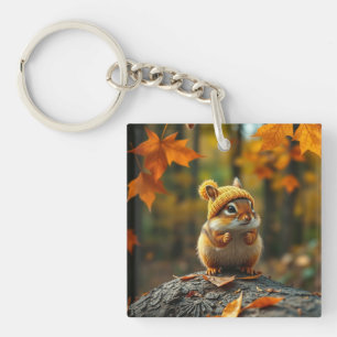 Fall Chipmunk Keychain