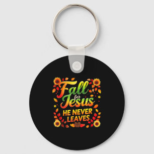 Fall Christian Thanksgiving Autumn Jesus My Favour Keychain