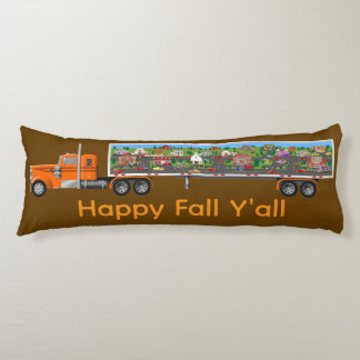 Fall/Christmas LRT Village on Big Rig Body Pillow