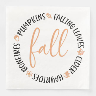 Fall Circle Napkin