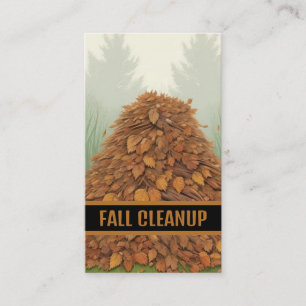 Fall Cleanup Business Card